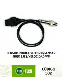 Sensor inductivo m12 p/sensar giro ejes/ velocidad c/WP