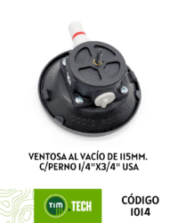 Ventosa al vacío de 115mm. c/perno 1/4"x3/4"