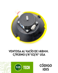 Ventosa al vacío de 148mm. c/perno 1/4"x3/4"