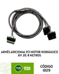 Arnés adicional p/1 motor hidráulico 6v. de 4 metros