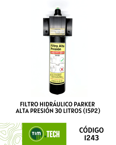 Filtro hidráulico Parker de alta presión de 30 litros 15p2