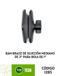 Ram brazo de sujeción mediano de 3" para bola de 1"