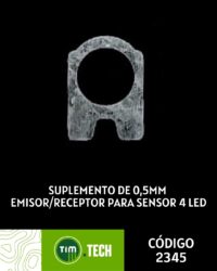 Suplemento de 0,5mm emisor/receptor para sensor 4 led