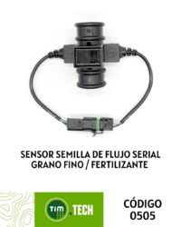 Sensor semilla de flujo serial grano fino/fertilizante