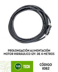 Prolongación alimentación motor hidráulico 12v. de 4 mts