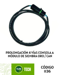Prolongación 4 vías consola a modulo de sbra. ORO/CAN